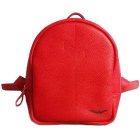Шкіряний жіночий рюкзак AV2 Червоний (P530)