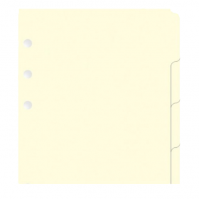 Роздільники універсальні Filofax A5 Cream 6 шт (341680)