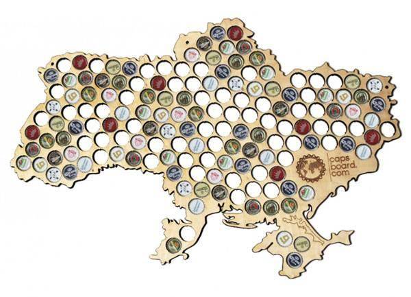 Карта Capsboard Ukraine Big
