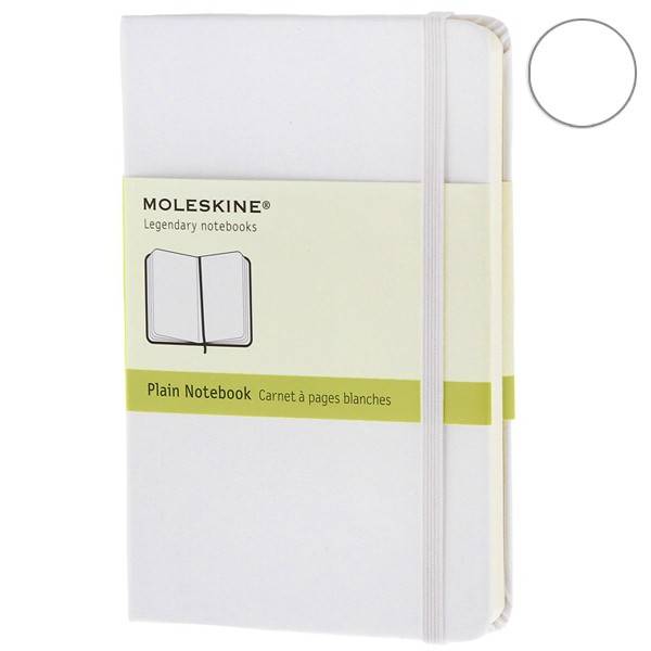 Карманный блокнот Moleskine Classic Твердая обложка Белый Чистые листы