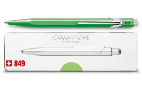 Ручка Caran d'Ache 849 Pop Line Green + подарочный футляр