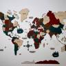 Деревянная карта мира Марсала 150 х 90
