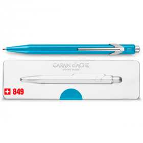 Ручка Caran d'Ache 849 Metal-X Blue + подарочный футляр