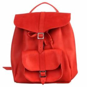 Кожаный женский рюкзак Dekey Classic Красный