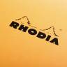 Блокнот Rhodia Pad в клетку 7,4х10,5 см Оранжевый