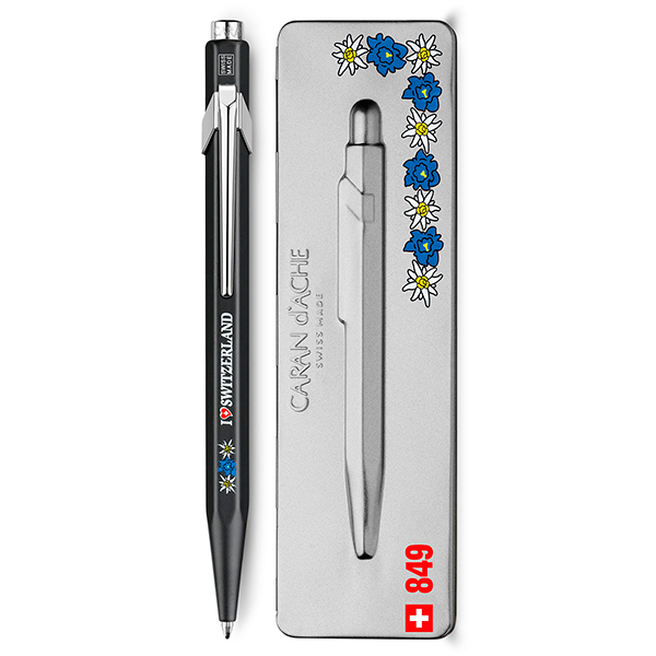 Ручка Caran d'Ache 849 Totally Swiss Edelweiss + подарочный футляр