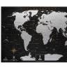 Скретч-карта мира на английском MyMap Black Edition Silver