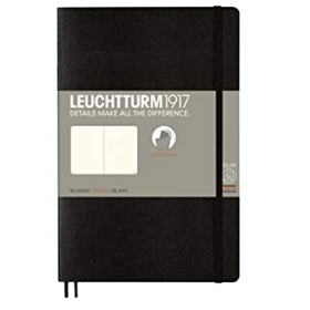 Блокнот Leuchtturm1917 Мягкий Paperback Черный Чистые листы (358292)