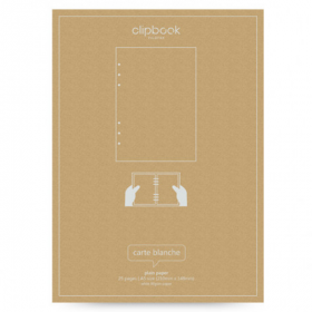 Комплект бланків Filofax Clipbook А5 White Чисті аркуші (345004)