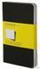 Карманная тетрадь (3 шт) Moleskine Cahier черная Клетка QP312 фото 1