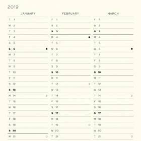 Тижневик Leuchtturm1917 Середній Холодний синій 2019 (357850) 357850 фото