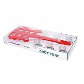 Піднос із чарками Guitray Rocket Design Червоний GUITR-PRO-01-RED фото