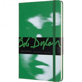 Середній блокнот Moleskine Bob Dylan Тверда обкладинка Зелений Лінія LEBDQP060A фото