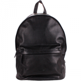 Рюкзак шкіряний Poolparty Чорний backpack-leather-black фото