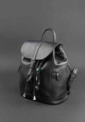 Рюкзак зі шкіри BlankNote Олсен Онікс BN-BAG-13-onyx фото