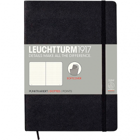 Блокнот Leuchtturm1917 М'який Середній Чорний Крапка (324804) 324804 фото