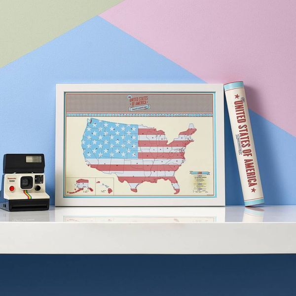 Скретч-карта США Luckies Scratch Map USA Edition LUKUS фото