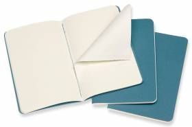 Карманный Блокнот Moleskine Cahier (3 шт) Чистые Листы Живой Голубой CH013B44 фото