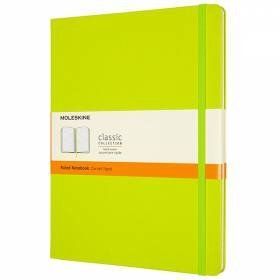 Великий блокнот Moleskine Classic Лимонний Зелений М'який у лінію QP621C2 фото