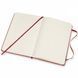 Блокнот Moleskine Classic Медиум Клетка Красный QP051F2 фото 2