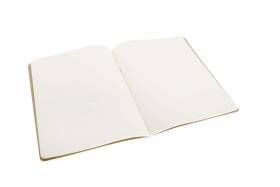 Большая тетрадь (3 шт) Moleskine Cahier бежевая Чистые листы QP423 фото