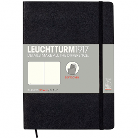 Блокнот Leuchtturm1917 М'який Середній Чорний Чисті листи (318651) 318651 фото