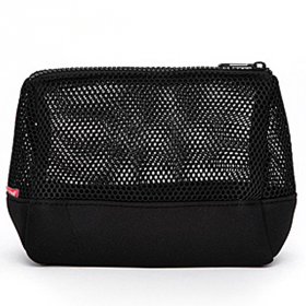 Косметичка клатч Poolparty Mesh cosmetic-mesh-black фото
