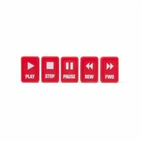 Набор магнитов на холодильник Pushy Rocketdesign​​ PUSHY-PRO-05-RED фото