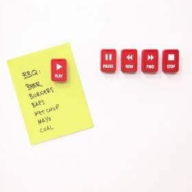 Набор магнитов на холодильник Pushy Rocketdesign​​ PUSHY-PRO-05-RED фото