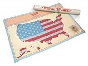 Скретч карта США Luckies Scratch Map USA Edition LUKUS фото