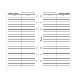 Бланки Імена Адреси Телефои Факси Е-mail Filofax Personal White (130201) 130201 фото