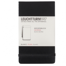 Репортерський блокнот Leuchtturm1917 Чорний Чисті листи (316831) 316831 фото