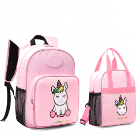 Дитячий Набір Рюкзак та Сумка для сніданків Mommore Unicorn Рожевий MM0240012A012 фото