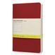 Набор тетрадей Moleskine Cahier (3шт) A6 Бордовый Чистые листы CH113 фото 1