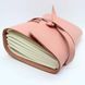Кожаный блокнот Comfy Strap B6 Розовый в линию 048 фото 2