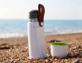 Термос Black + Blum стальной Thermo Flask 0,35 л Белый BAM-TF-S002 фото