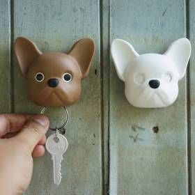 Ключниця настінна Qualy Frenchy Dog Коричнева QL10263-BN фото