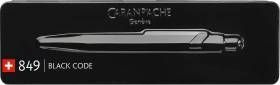 Ручка Caran d'Ache 849 Black Code Черная с черным стержнем + box 849.496 фото