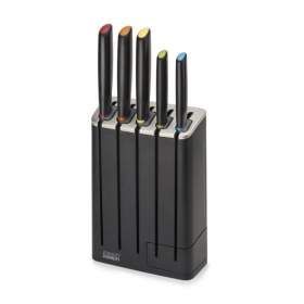 Набор Ножей на Подставке Joseph Joseph 5 шт с точилкой DFSU2638 Charcoal фото