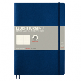 Блокнот Leuchtturm1917 М'який Composition Темно-синій Крапка (349301) 349301 фото