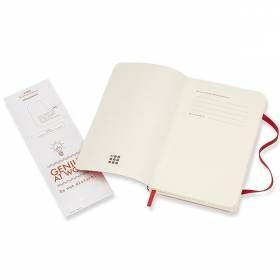 Карманный блокнот Moleskine Classic Мягкая обложка Красный Клетка QP612F2 фото