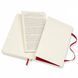 Карманный блокнот Moleskine Classic Мягкая обложка Красный Клетка QP612F2 фото 5