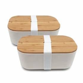 Ланч бокс из бамбука Bamboo Box Белый BD03002-14 фото