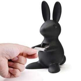 Диспенсер для скотчу Qualy Desk Bunny Чорний QL10114-BK фото
