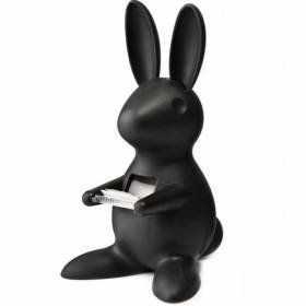 Диспенсер для скотчу Qualy Desk Bunny Чорний QL10114-BK фото