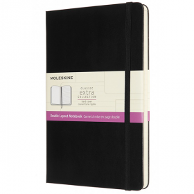 Середній Блокнот Moleskine Classic Extra Лінія-Чисті листи Чорний NB313HBK фото