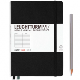 Блокнот Leuchtturm1917 Средний Черный Линия (300612) 300612 фото