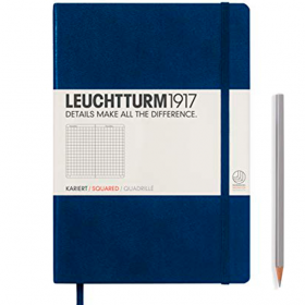 Блокнот Leuchtturm1917 Средний Темно-синий Клетка (342923) 342923 фото