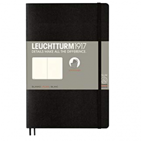 Блокнот Leuchtturm1917 Мягкий Paperback Черный Чистые листы (358292) 358292 фото