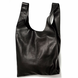 Шкіряна жіноча сумка Poolparty Tote Чорна leather-tote фото 2